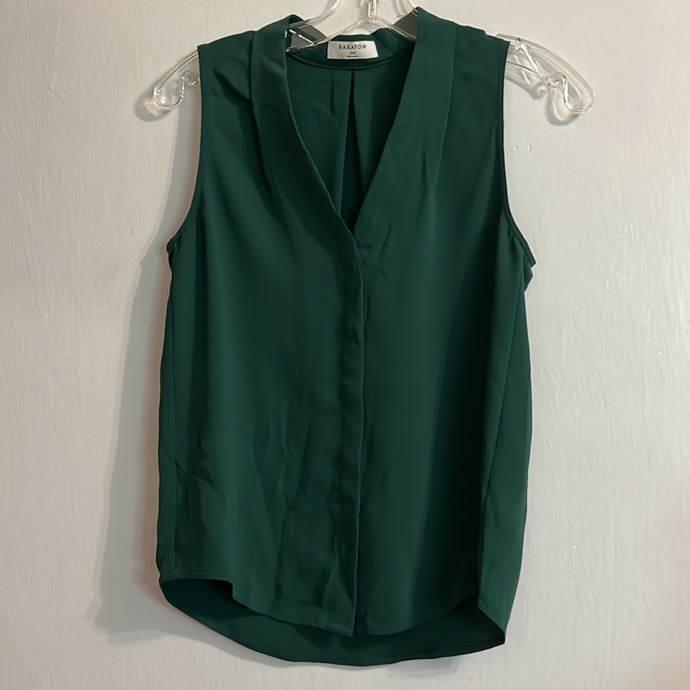 BABATON SLEEVELESS POWER BLOUSE - Picture 2 of 5